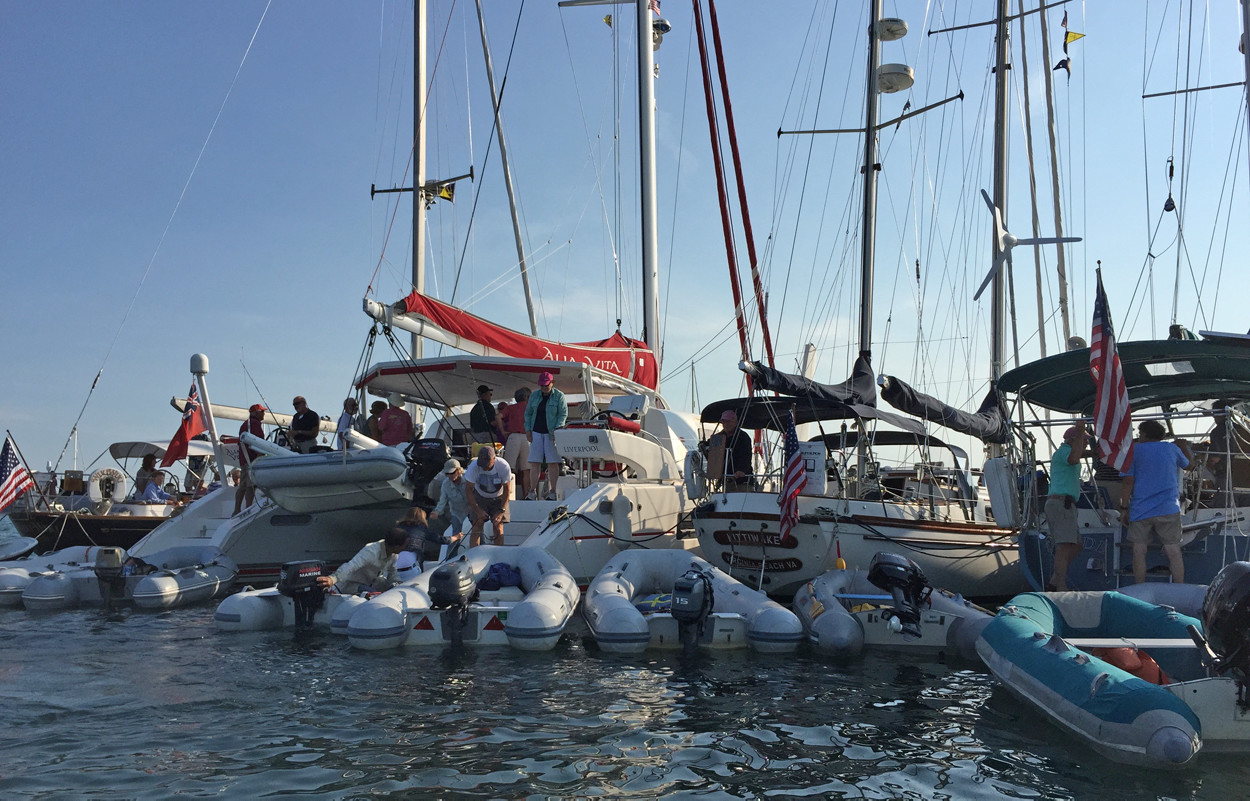 Raft up at the OCC Maine Rally 2015